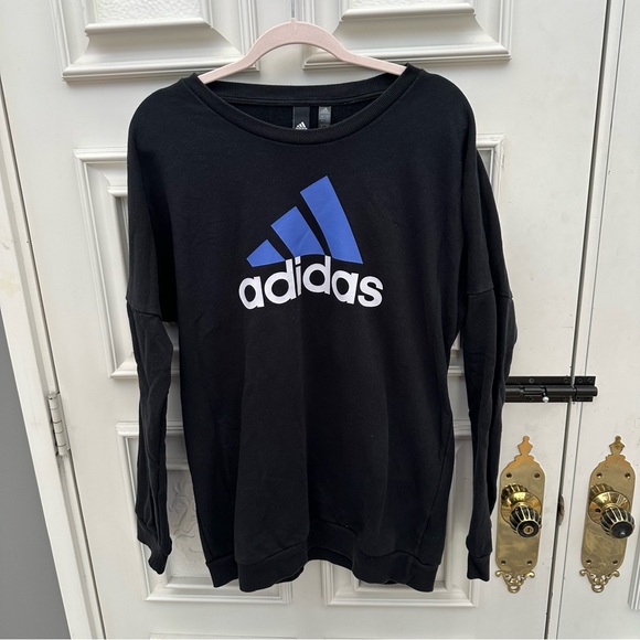 Adidas Black Sweatshirt - Size MEDIUM - Picture 2 of 4